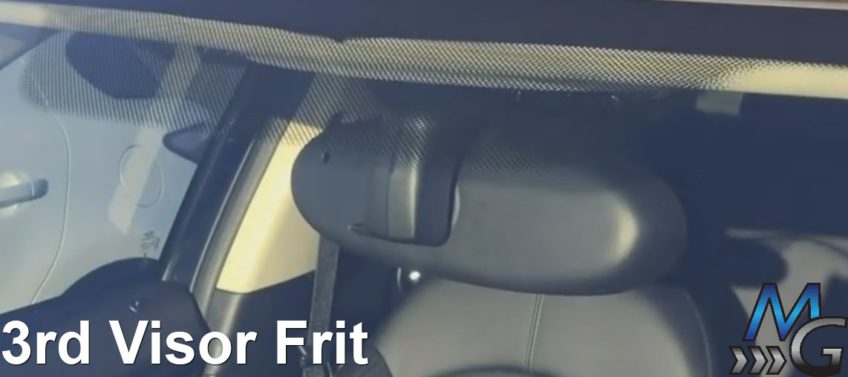 3rd VISOR FRIT On Windshield