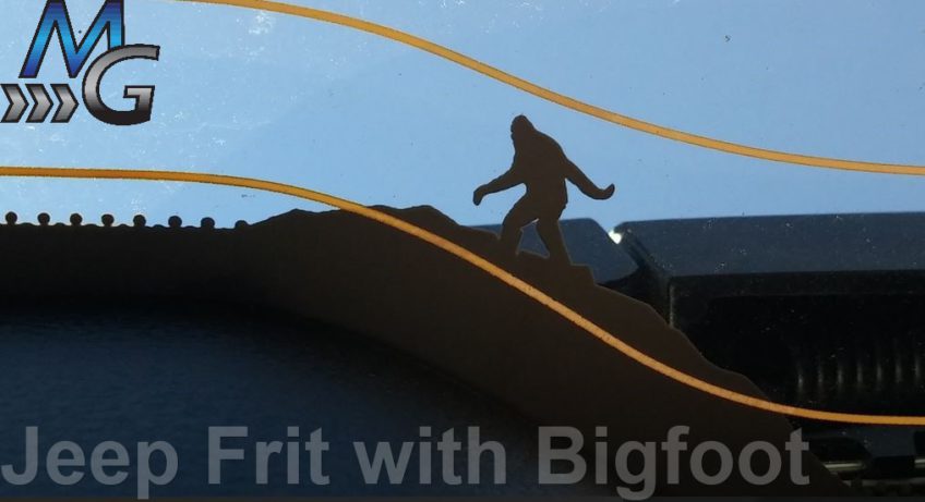Auto Glass Frit on Jeep with Big Foot