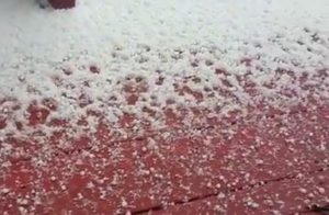 Hail The Size of a Dime or Pea